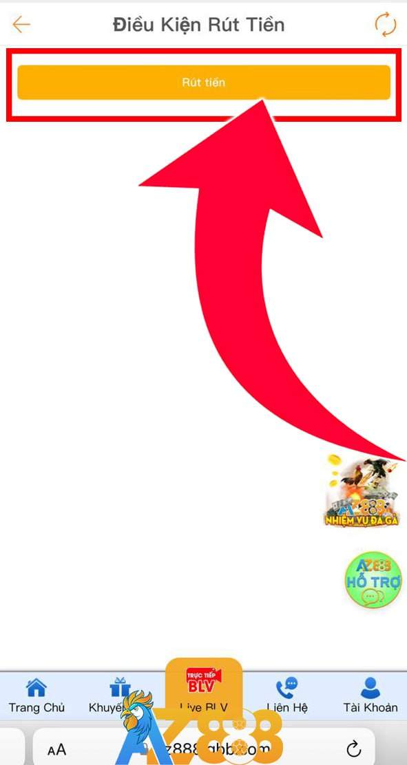 Bắt đầu thực hiện rút tiền