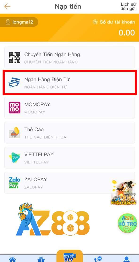 Chọn phương thức ngân hàng điện tử