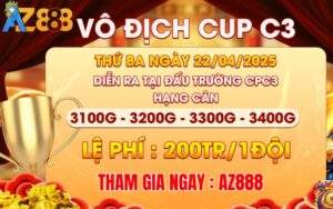 [Thông Báo] Giải Đấu Gà Tự Do Vô Địch Cup CPC3 Ngày 22/4/2025