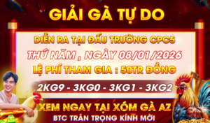 Thông Báo Giải Gà Tự Do CPC5 Ngày 8/1/2026